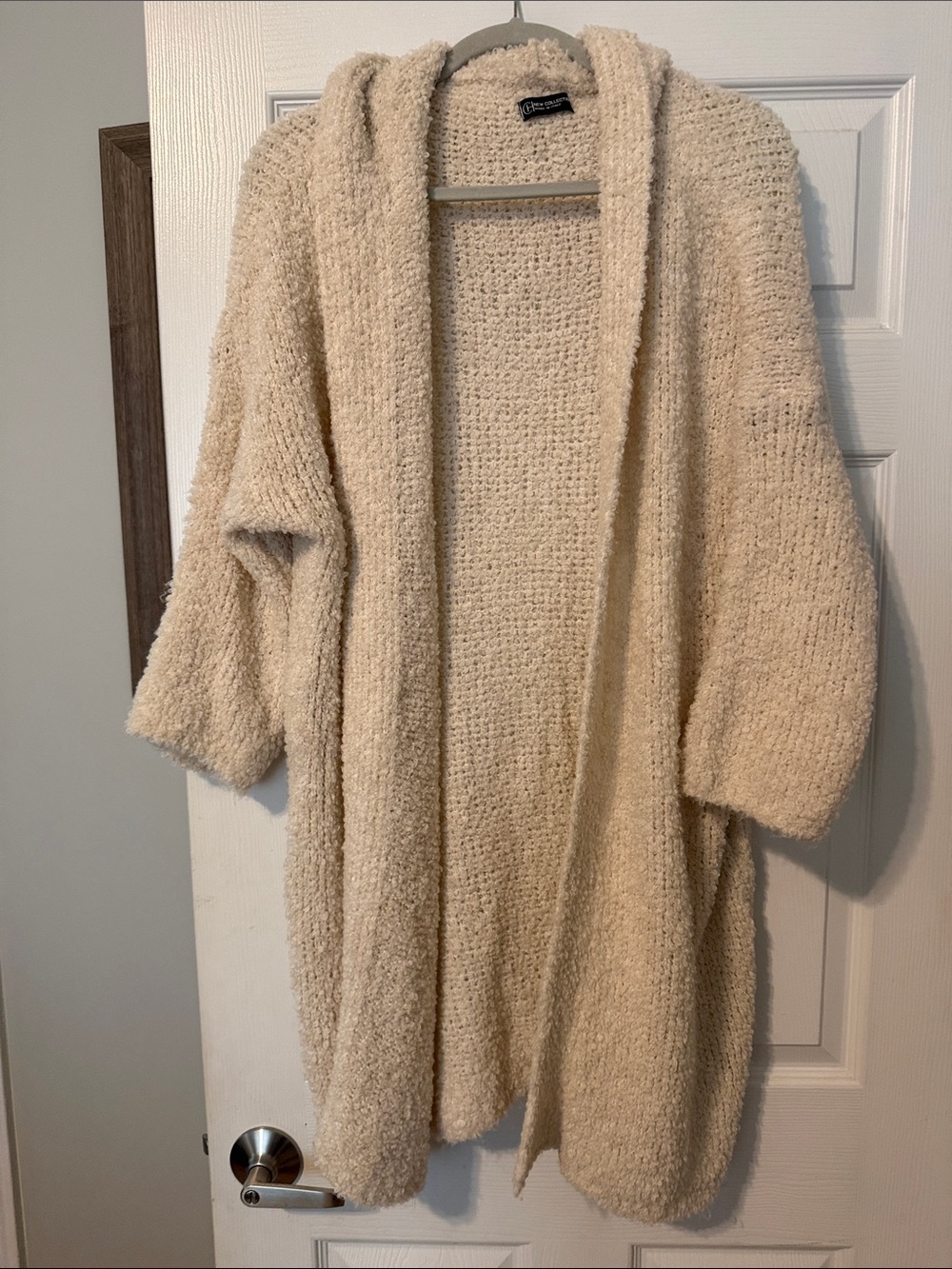 Cozy Cream Open-Front Women's Cardigan Sweater
